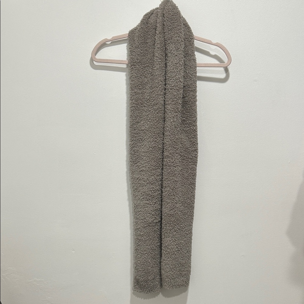 Barefoot Dreams Cozy Taupe Plush Scarf